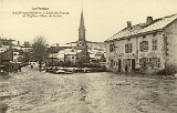 Raon-aux-Bois - L'Hôtel des Postes et l'Eglise - Place de la Jue